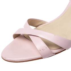 Pre Owned Sophia Webster Pink Leather Ankle Strap Sandals Size 38