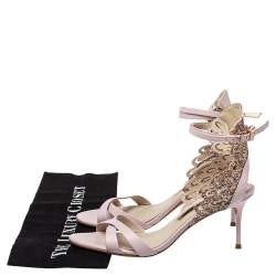 Pre Owned Sophia Webster Pink Leather Ankle Strap Sandals Size 38