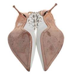 Pre Owned Sophia Webster White Leather Angel Wing Slingback Mules Size 39