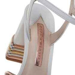 Pre Owned Sophia Webster White Leather Joy Sandals Size 39