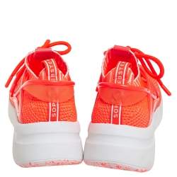 Pre Owned Sophia Webster Orange Knit Fabric Fly By Low Top Sneakers Size 40