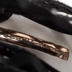 مملوكة مسبقًا صندل سوفيا وبستر ميلا سويدي أسود وشبكة كريستال مزخرف مقاس 38.5