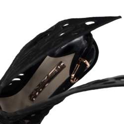 Pre Owned Sophia Webster Black Suede Electra Booties Size 39