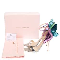 Pre Owned Sophia Webster Multicolour Leather Chiara Ankle Strap Sandals Size 41