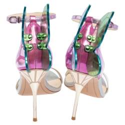 Pre Owned Sophia Webster Multicolour Leather Chiara Ankle Strap Sandals Size 41