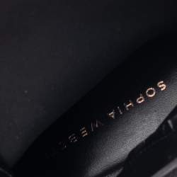 Pre Owned Sophia Webster Black Suede Jumbo Lilico Pointed Toe Ankle Boots Size 40.5