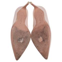 Sophia Webster Pink Leather Bibi Butterfly Pointed Toe Pumps Size 38