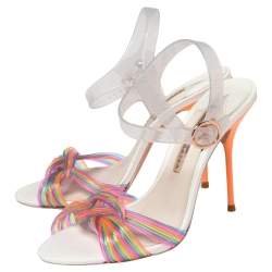 Pre Owned Sophia Webster Multicolor PVC And Jelly Coralie Ankle Strap Sandals Size 37.5