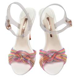 Pre Owned Sophia Webster Multicolor PVC And Jelly Coralie Ankle Strap Sandals Size 37.5