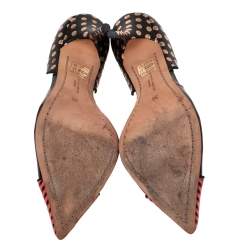 Pre Owned Sophia Webster Multicolor Printed PVC and Leather Jessica D'Orsay Pumps Size 38