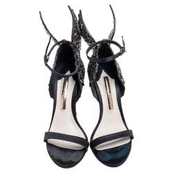 Pre Owned صندل سوفيا ويبستر افانغلاين ساتان أسود مقاس 37