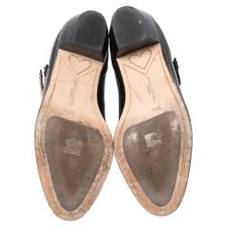 Pre Owned Sophia Webster Black Leather Karina Butterfly Ankle Boots Size 39.5