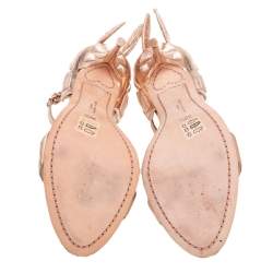 مملوكة مسبقًا صندل سوفيا ويبستر إفانغلاين جلد ذهبي وردي  مقاس 39.5