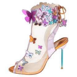 Sophia Webster Multicolor Net And Leather  Ankle Boots Size 38