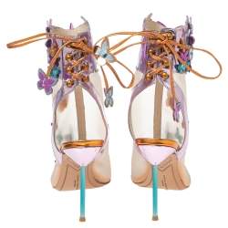 Sophia Webster Multicolor Net And Leather  Ankle Boots Size 38