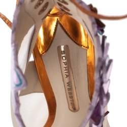 Sophia Webster Multicolor Net And Leather  Ankle Boots Size 38
