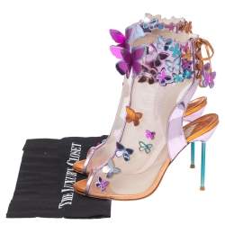 Sophia Webster Multicolor Net And Leather  Ankle Boots Size 38