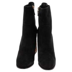 Pre Owned Sophia Webster Black Suede Felicity Ankle Boots Size 41