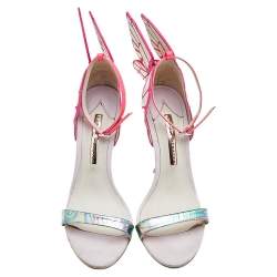 Pre Owned Sophia Webster Multicolor Leather Chiara Ankle Strap Sandals Size 40
