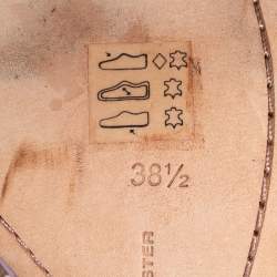 Pre Owned Sophia Webster Multicolor Leather and PVC Amazona Ankle-Tie Sandals Size 38.5