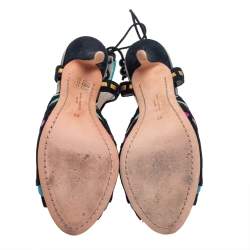 Sophia Webster Multicolor Suede And Leather Riko Cutout Sandals Size 37