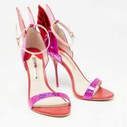 Sophia Webster Tri-Color Leather Chiara Ankle-Strap Sandals Size 40