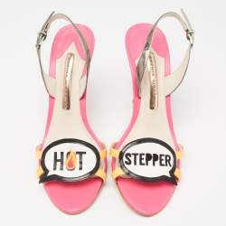 Pre Owned Sophia Webster Multicolor Leather Oprah Hot Stepper Slingback Sandals Size 37