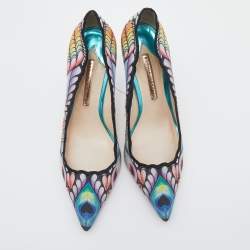 Sophia Webster Multicolor Rio Print Fabric Pumps Size 41
