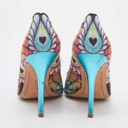 Sophia Webster Multicolor Rio Print Fabric Pumps Size 41