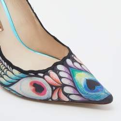 Sophia Webster Multicolor Rio Print Fabric Pumps Size 41