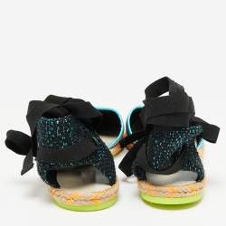 Sophia Webster Multicolor Fabric New Juana Ribbon Espadrille Flats Size 39.5