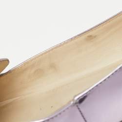 Pre Owned Sophia Webster Metallic pink Patent Bibi Butterfly Pointed Toe Ballet Flats Size 37