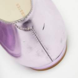 Pre Owned Sophia Webster Metallic pink Patent Bibi Butterfly Pointed Toe Ballet Flats Size 37
