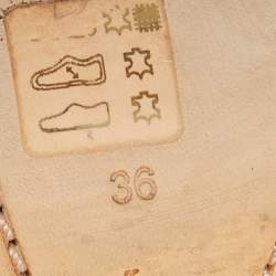 Pre Owned Sophia Webster Silver Fabric and Leather Crystal Embellished Iridessa Caged Booties Size 36