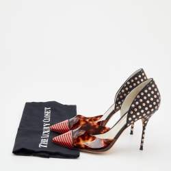 Pre Owned Sophia Webster Multicolor Patent And Leather Pointed Toe Pumps Size 41