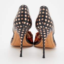 Pre Owned Sophia Webster Multicolor Patent And Leather Pointed Toe Pumps Size 41