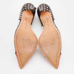 Pre Owned Sophia Webster Multicolor Patent And Leather Pointed Toe Pumps Size 41