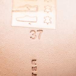 Pre Owned Sophia Webster Silver Patent Leather Coco Crystal Embellished Heel Pointed Toe Pumps Size 37