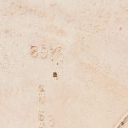 Pre Owned Sophia Webster Silver Leather Bibi Butterfly Ballet Flats Size 39.5