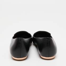 Sophia Webster Black Leather Bibi Butterfly Pointed Toe Ballet Flats Size 36