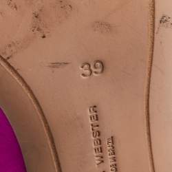 Sophia Webster Pink Satin Bibi Butterfly Embellished Pumps Size 39