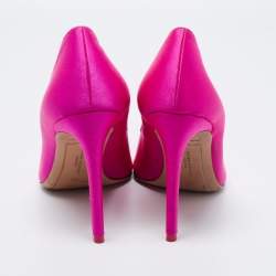Sophia Webster Pink Satin Bibi Butterfly Embellished Pumps Size 39