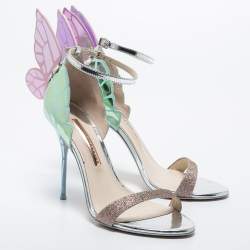 Sophia Webster Multicolor Leather and Glitter Chiara Sandals Size 39.5
