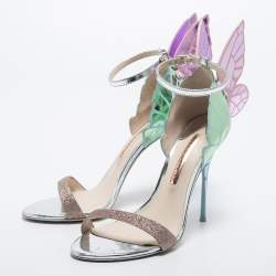 Sophia Webster Multicolor Leather and Glitter Chiara Sandals Size 39.5