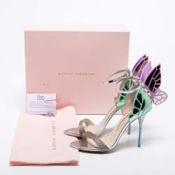 Sophia Webster Multicolor Leather and Glitter Chiara Sandals Size 39.5