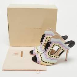 Sophia Webster Multicolor Leather Riko Pastel Mules Size 42