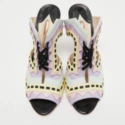 Sophia Webster Multicolor Leather Riko Pastel Mules Size 42