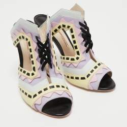 Sophia Webster Multicolor Leather Riko Pastel Mules Size 42