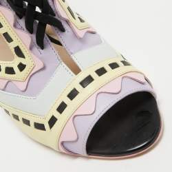 Sophia Webster Multicolor Leather Riko Pastel Mules Size 42