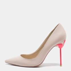 Sophia Webster Beige Leather Pointed Toe Pumps Size 40.5